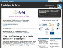 Tablet Screenshot of innovation.corse.fr